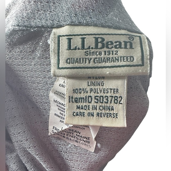 L.L. Bean Men’s Swim Trunks Board Shorts Gray Supplex Nylon Size L - Picture 5 of 7